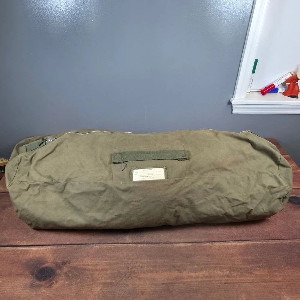 Eastern Canvas Products Duffel Bag Mens Large Olive Green Good 1010 Traveler